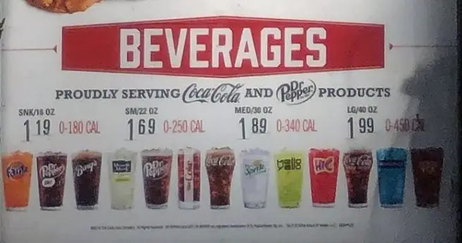 Arby’s BEVERAGES Winter Menu