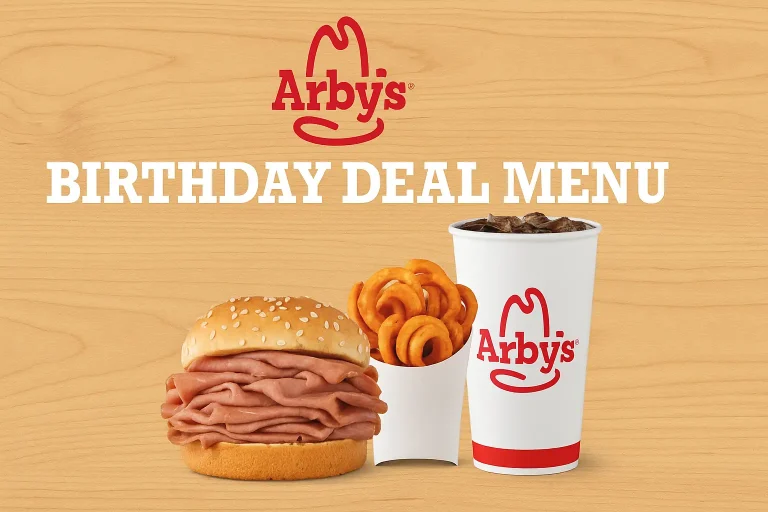 Arby’s Birthday Deal Menu