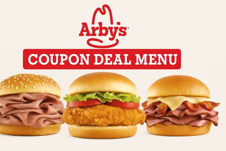 Arbys Coupon Deal ​Menu
