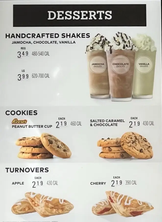 Arby’s DESSERTS Menu