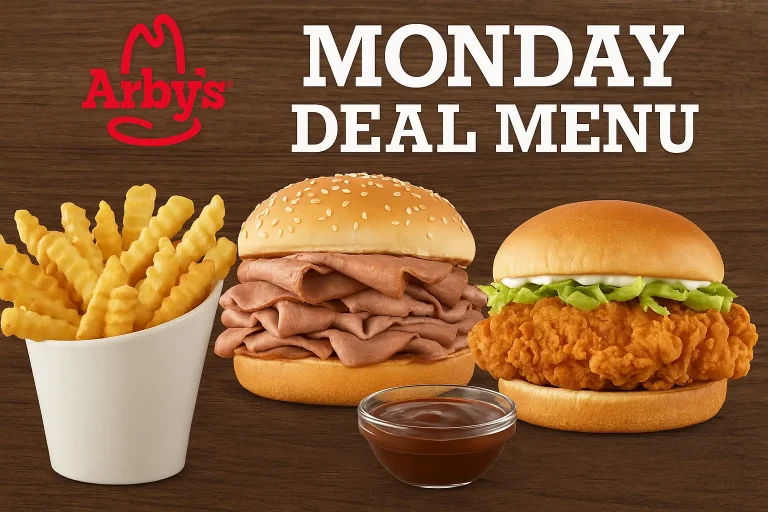 Arbys Monday Deal Menu