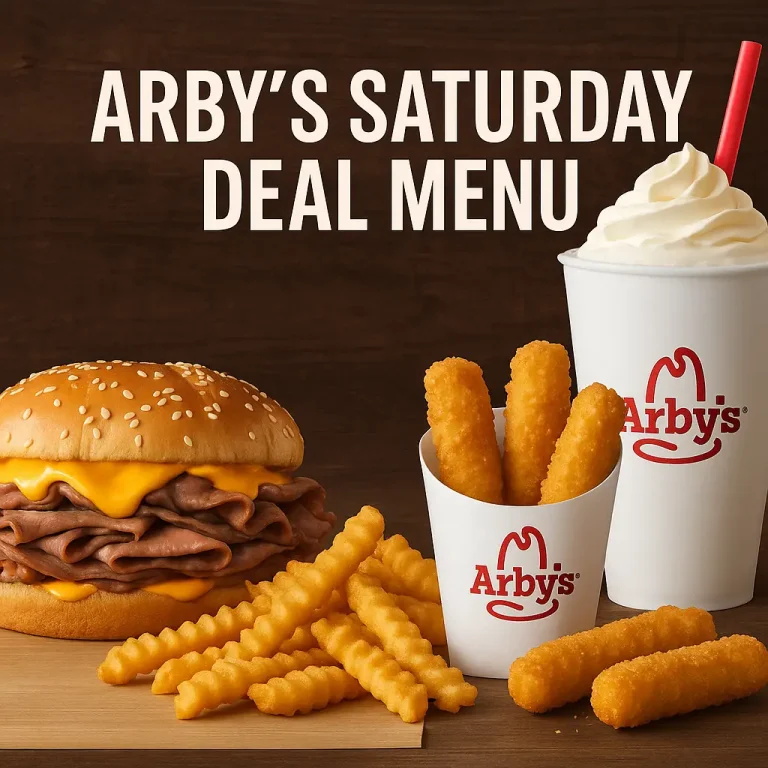 Arbys Saturday Deal Menu
