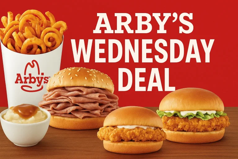 Arbys Wednesday Deal Menu