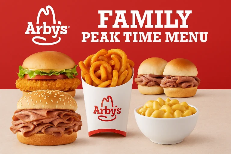 Arbys Family Peak Time Menu